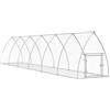 vidaXL Conigliera Argento 600x105x120 cm in Acciaio Zincato gabbia per conigli da esterno casetta per animali casetta per conigli