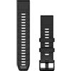 GARMIN Cinturini QuickFit 22 Silicone colore Black/Pebble Gray 010-13392-00