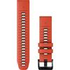 GARMIN Cinturini QuickFit 22 Silicone colore Flame Red/Graphite 010-13280-04