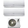 Zephir Climatizzatore Dual Split Inverter 9000 + 12000 Btu /h Inverter Classe A++/A+ (Unità Interna + Unità Esterna) - ZDUO 9000 + 12000 WiFi