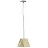 DEGHI Lampadario da soffitto con forma esagonale in metallo e poliestere giallo arredo moderno