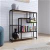 DEGHI Libreria 85x85h cm effetto rovere selvatico e acciaio nero - Grim