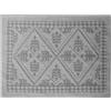 VALTEX - Tappeto rettangolare Sassari in cotone e poliestere Grigio 60x110 cm