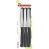FISKARS - Kaimano Coltello da tavola Nero Serie Dinamik - set 6 pezzi