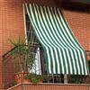 GEMITEX - Tenda da sole a caduta colore verde e bianco - h290x150 cm