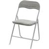 VESTIAMO CASA - Sedia Pieghevole Bianco Effetto Legno - h78x44x43 cm