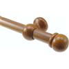 BBLINE - Kit Bastone in Legno per Tende Elisa Teak - Lunghezza 200 cm diametro 28 cm
