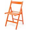 FRASM - Sedia Birreria pieghevole Arancione - h75,5x50x43 cm