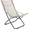 VESTIAMO CASA MARE - Sdraio Richiudibile in textilene Beige - h90x61x60 cm