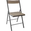 VESTIAMO CASA - Sedia Pieghevole Rovere h81x43x52 cm