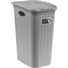 STEFANPLAST - Portabiancheria Grigio Linea Elegance 36 litri - h54,5x28,5x39 cm