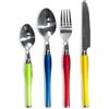 GUSTO CASA - Servizio posate in acciaio inox Multicolor 24 pezzi Sharon Mix