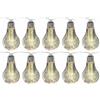 DICTROLUX - Catena luminosa 10 lampadine solari luce calda da esterno, catena 3,8 metri