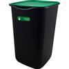 BELLI E FORTI - Pattumiera Vetro con Coperchio Verde 50 litri