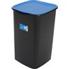 BELLI E FORTI - Pattumiera Carta con Coperchio Blu 50 litri