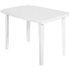 ARETA - Tavolo da giardino Rettangolare Marte Bianco Garden Collection - h72x100x67 cm