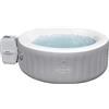 BESTWAY - Vasca Idromassaggio Lay-Z Spa fino a 3 posti colore grigio argento - altezza 66cm diametro 170cm