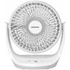 DICTROLUX - Ventilatore Portatile ricaricabile da scrivania 4 Watt - h23x21x13,3 cm