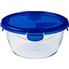 PYREX - Contenitore in vetro con coperchio ermetico Linea Cook & Go diametro 15 cm