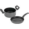ABERT - Set 2 Pezzi Linea Easy - Padella e Casseruola Antiaderente per Induzione