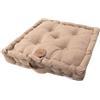 VESTIAMO CASA - Cuscino da Pavimento Beige - 40x40 cm spessore 8 cm