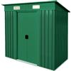 VERDELOOK - Casetta box da giardino in metallo Maisonette - h180x121x195 cm