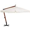 VESTIAMO CASA GIARDINO - Ombrellone Rettangolare a lampada Ecrù 3x4 metri