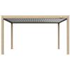 VERDELOOK - Pergola Bioclimatica Atena 120 Effetto Legno 3x4 metri