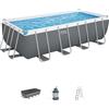 BESTWAY - Piscina fuori terra Rettangolare Steel Pro MAX - altezza 122x488x244 cm