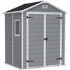 KETER - Casetta da giardino grande grigio Manor 6x5 - h226x185x152 cm