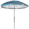 VESTIAMO CASA MARE - Ombrellone Mare con Snodo e Trivella Inclusa h204 cm diametro 200 cm