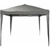 VESTIAMO CASA GIARDINO - Gazebo da giardino Richiudibile in acciaio Antracite con telo Grigio 3x3 metri