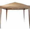 VESTIAMO CASA GIARDINO - Gazebo da giardino Richiudibile in acciaio Antracite con telo Camel 3x3 metri