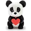 Trudi Trudino Panda I love you Panda Peluche piccolo regalo San Valentino | 9x17x10cm taglia XS | Trudini Classic | modello TUDN0000