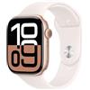 Apple Watch Series 10 GPS + Cellular 46 mm Smartwatch con cassa in alluminio e cinturino Sport Loop Rosa fard - S/M. Fitness tracker, app ECG, display Retina always-on, Carbon Neutral