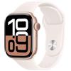 Apple Watch Series 10 GPS + Cellular 42 mm Smartwatch con cassa in alluminio e cinturino Sport Loop Rosa fard - S/M. Fitness tracker, app ECG, display Retina always-on, Carbon Neutral
