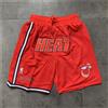 Adult Miami Heat Short Pants Stitched With Pocket S-3XL