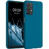 kwmobile Custodia Compatibile con Samsung Galaxy A32 5G Cover - Back Case per Smartphone in Silicone TPU - Protezione Gommata - blu indaco