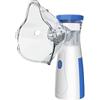 FONCBIEN Aerosol Portatile Silenzioso,Macchina per Aerosol Portatile per Adulti e Bambini - Nebulizzatore Compatto ed Efficiente con Boccaglio e 2 Maschere per Casa e Viaggi