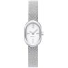 Breil, Collezione Evanesse, Orologio Donna, Orologio con Cassa Ovale in Acciaio Lucido, Quadrante Bianco, Cassa 25 mm, Impermeabile fino a 30m, Movimento al Quarzo, Pratica Chiusura a Spostamento