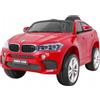 Auto elettrica per bambini BMW X6M vernice rossa + telecomando + EVA + gratis