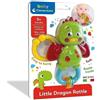 Clementoni Little Dragon Rattle Sonaglio Neonato con Massaggiagengive