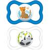 MAM BABY Mam - Air Succhietto In Silicone 16M+ Azzurro Confezione 2 Pezzi