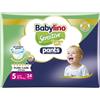 Babylino Pannolini Mutandina Taglia 5 Junior 10/16 Kg 34 pezzi