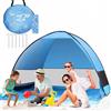 CHWUYI Tenda da spiaggia CHWUYI, portatile, extra leggera, automatica, UPF 50+, per 3-4 persone, ideale per spiaggia, campeggio, escursioni, giardino