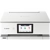 Canon PIXMA TS8751 stampante fotografica wireless multifunzione 3-1 Wireless con 6 inchiostri separati touchscreen 4,3 pollici, stampa fronte retro automatica, stampa senza uso PC, colore: bianca
