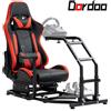 Dardoo Simulatore Di Corsa Supporto Ruota Premium Cockpit Con Sedile Rosso Per