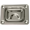 Maniglia a Incasso in Acciaio Inox con molla 57x76 mm