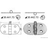 OSCULATI Cerniera Nodo Sporgente 2 mm in Acciaio Inox 68x39 mm