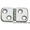 Viadana Cerniera Stampata 1,2 mm in Acciaio Inox 60x32 mm